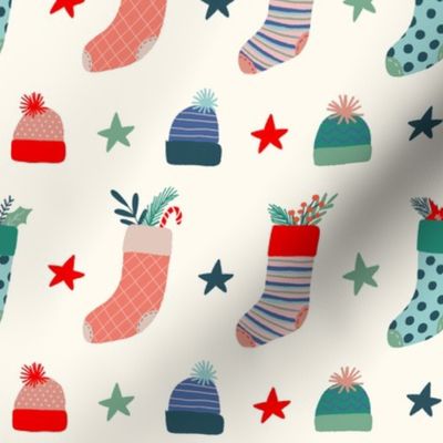 Cozier Christmas - Christmas Stockings and caps