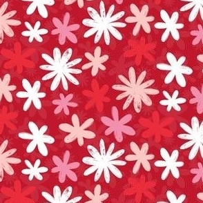 red hot valentine floral