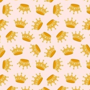 (small scale) Crowns - Queen Crown - pale pink - LAD22