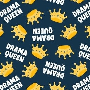 Drama Queen - Crown - navy - LAD22