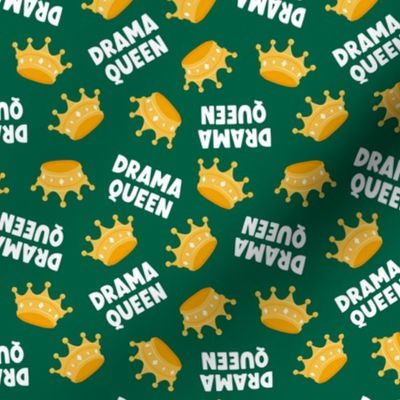 Drama Queen - Crown - Emerald Green - LAD22