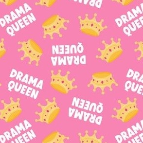 Drama Queen - Crown - Pink - LAD22