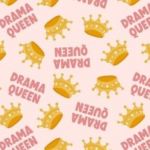 Drama Queen - Crown - Light Pink - LAD22