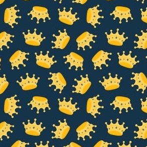 (small scale) Crowns - Queen Crown - dark blue - LAD22
