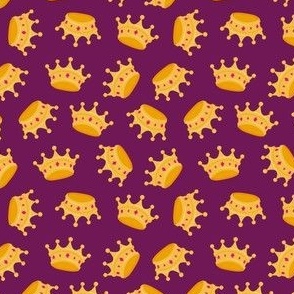 (small scale) Crowns - Queen Crown - magenta - LAD22