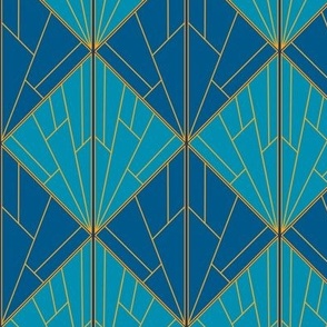 art deco colored pattern