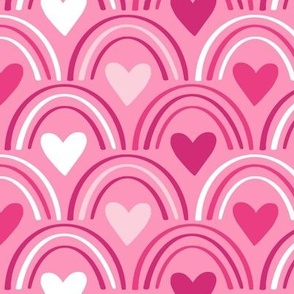 pink valentine rainbows