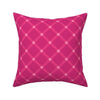 pink diagonal plaid