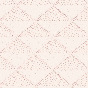 Watercolor geometrics triangles in pink pastel, splatter dots, tossed,  multi direction