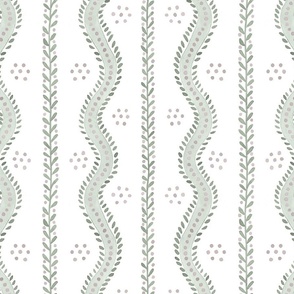 ANDREW STRIPE Card Room Green and Desert Mauve  copy