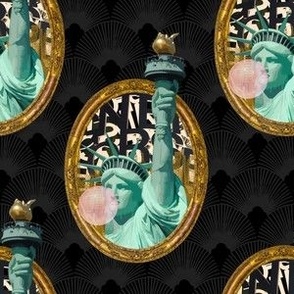 NY Statue of Liberty Bubble Gum in Black and Gray