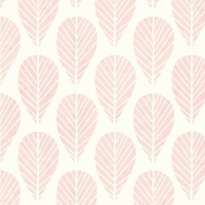 Leaf Stamp in Pink 6 inch repeat