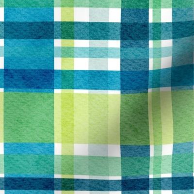 caribbean checks - marine rustic stripes - coastal plaid