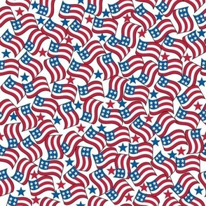 American US Flags Medium 8"