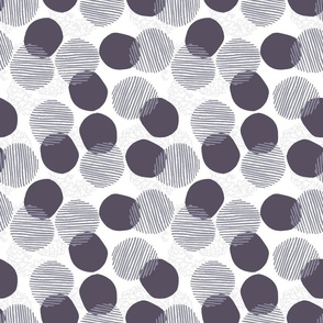 Pebbles and squiggles Slate Grey and Navy