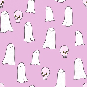 Skulls and Ghosties (Lavender)