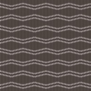 286 - Small scale Wallpaper reeds 1920s style palest grey and dark charcoal grey stylized wave art deco style, for modern minimalist wallpaper and  curtains, home decor, duvet covers, table linen and more.