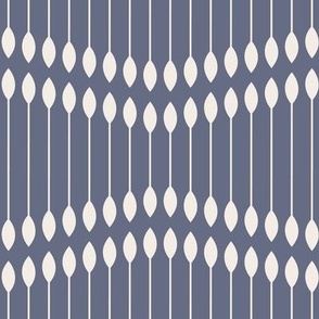 286 - Jumbo scale Wallpaper reeds 1920s style steel blue and dark charcoal grey stylized wave art deco style, for modern minimalist wallpaper and curtains, home decor, duvet covers, table linen and more.