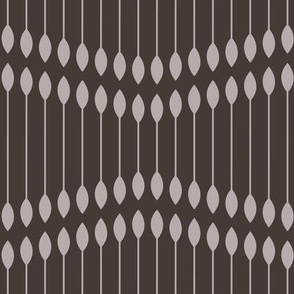 286 - Jumbo scale Wallpaper reeds 1920s style palest grey and dark charcoal grey stylized wave art deco style, for modern minimalist wallpaper and  curtains, home decor, duvet covers, table linen and more.