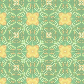 Flower STAMEN Symmetrical Mix - Yellow/Green