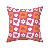  checkerhearts bold-pink-orange