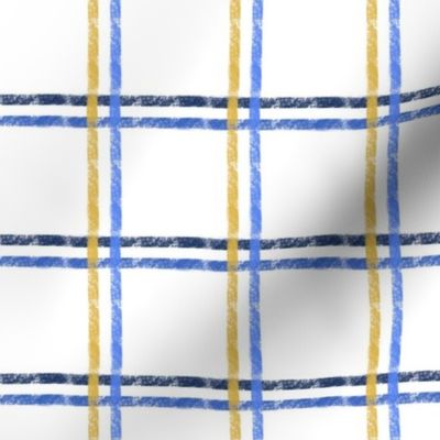 Blue and Gold Plaid