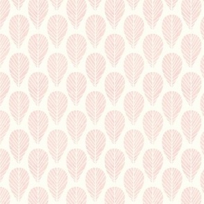 Leaf Stamp in Pink 3 inch repeat