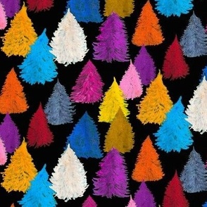 Colorful Christmas Tree // Black