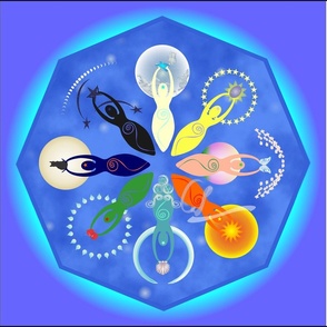 Wheel of Spiral Goddesses