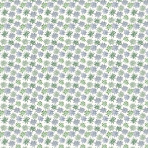 Succulent Watercolor Pattern very small repeat