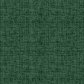 Hunter Green Linen Texture - Ditsy Scale - Dark Forest Green 