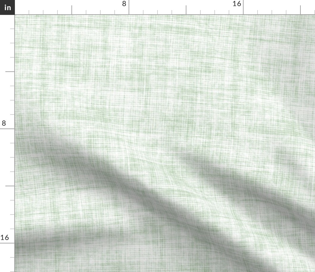 Light Green Linen Texture - Large Scale - Celadon Pistachio Green