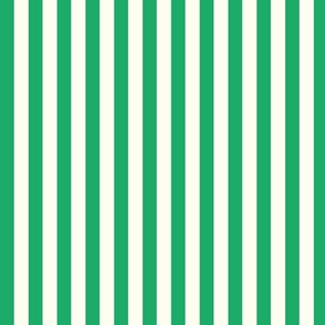 Green and White Stripes