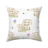 Safari Animals Elephant Baby Girl 