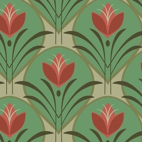 Art Deco Blossom, mint