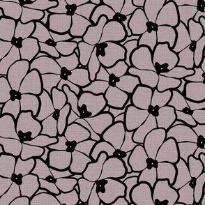 Empoe - Floral overlapped pink | medium scale  ©designsbyroochita