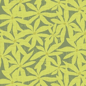 Floral plants in Lemon Lime | Pastel Comforts | Regular Scale ©designsbyroochita