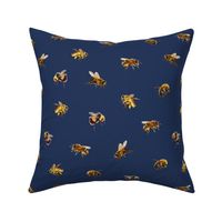 Honey Bees - Medium - Navy