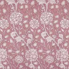 1884 William Morris - Wild Tulip - in Blush Pink