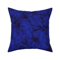medium illuminated hibiscus royal blue