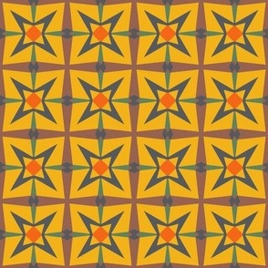 Star tile, fall colors, small