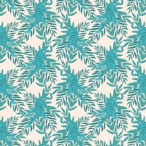 Tropical Tigers - Blue (SMALL)