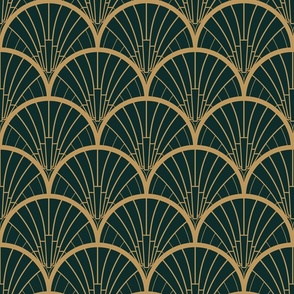 1920's ART DECO - Royal Green