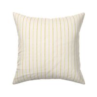 Pencil Stripe|| Yellow  Stripes on Cream ||Butterfly Spring Collection by Sarah Price