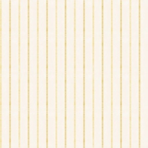 Pencil Stripe|| Yellow  Stripes on Cream ||Butterfly Spring Collection by Sarah Price