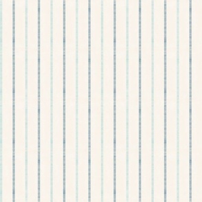 Pencil Stripe || Blue  Stripes  on White|| Butterfly Spring Collection by Sarah Price