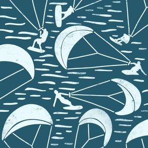 Kitesurfing Dream | Ocean Blue | Large Scale