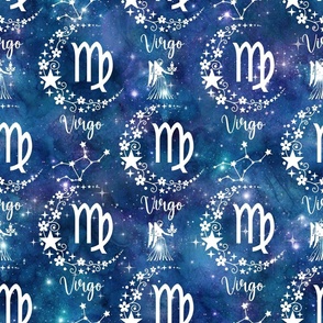 Large Scale Virgo Zodiac Signs on Galaxy Blue