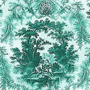 Misty Toile Green