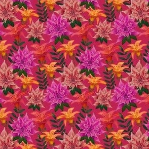 Floral Botanical Colorful Pattern Small